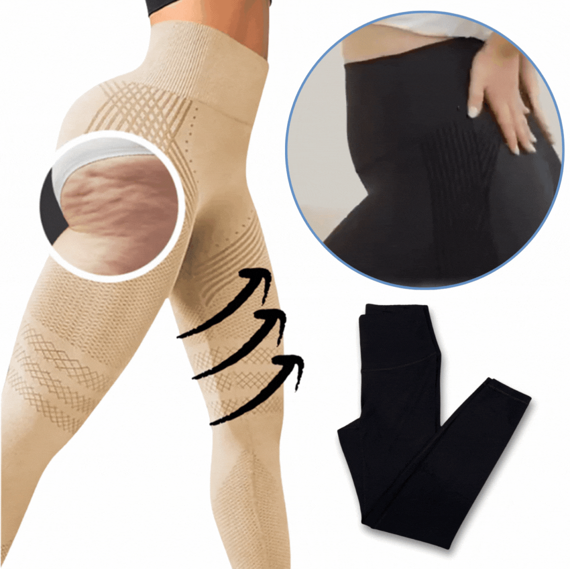 Leggings 3D Klyne® — Maakt glad en vormt