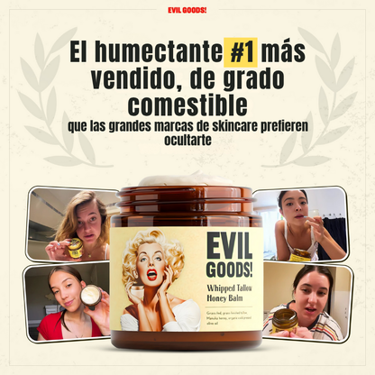 Crema Natural Reparadora de Sebo de res - Bote de Vidrio