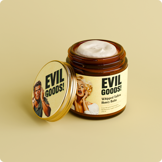 Crema Natural Reparadora de Sebo de res - Bote de Vidrio